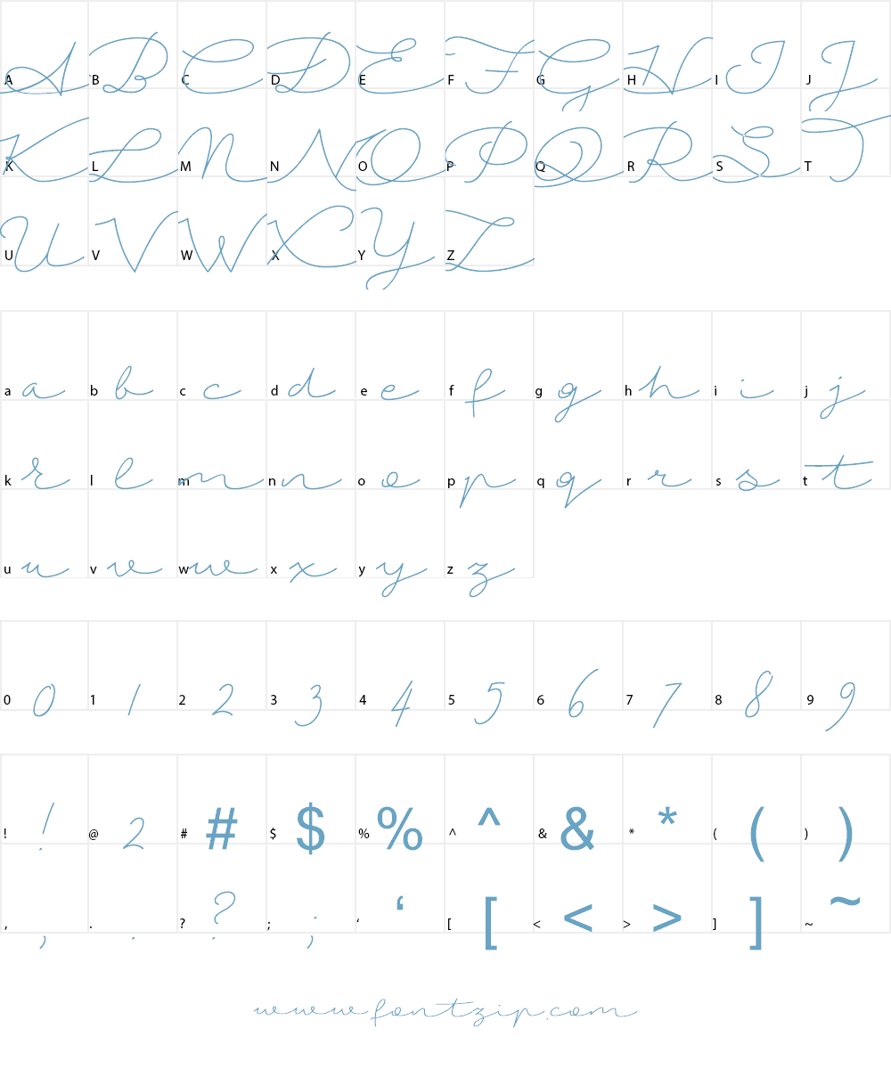 Autumn Chant Font Character